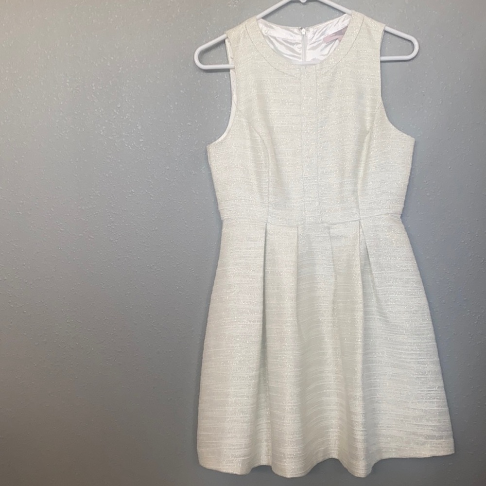 Metallic Gold Pleated Forever 21 Dress size Small